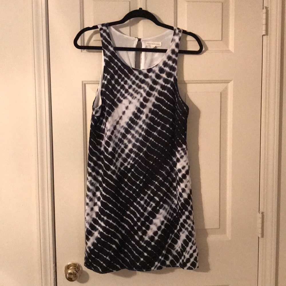 Cute Black White Pattern Dress